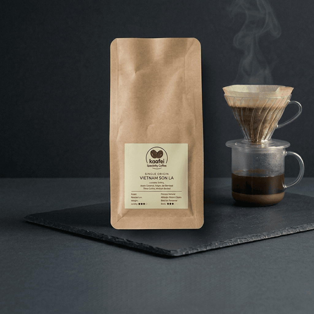 Freshly roasted specialty coffee beans